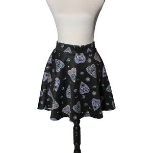Midnight Hour XL Pastel Goth Planchette Skater Skirt Celestial Witchy w/ Pockets